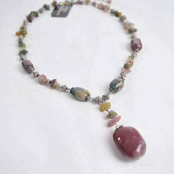 Carol for Eva Graham Genuine Stone Necklace - Picture 2 of 4